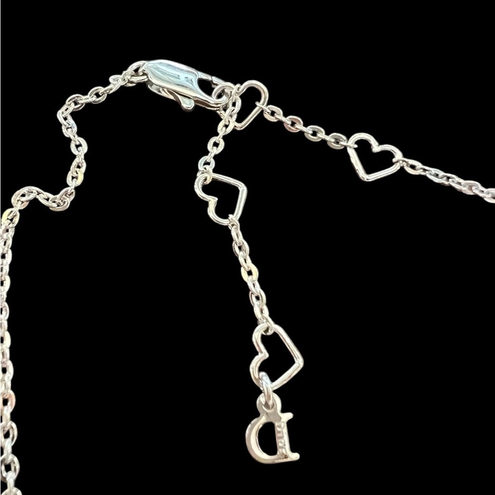 Dior Silver Script Necklace - Picture 3 of 12